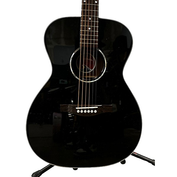 Used Eastman Used Eastman PCH2-OM-BK Black Acoustic Guitar