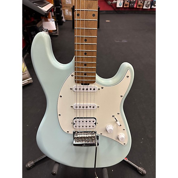 Used Sterling by Music Man Used Sterling By Music Man Cutlass Light Blue Solid Body Electric Guitar