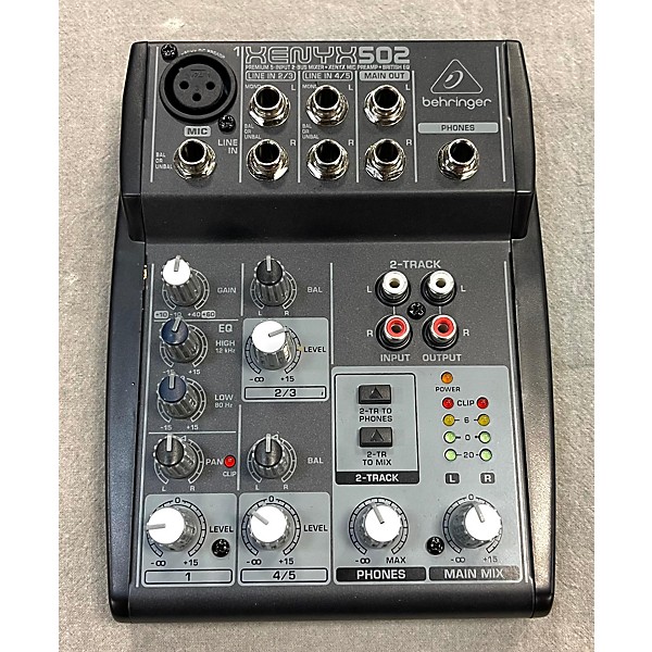 Used Behringer Xenyx 502 Unpowered Mixer Guitar Center