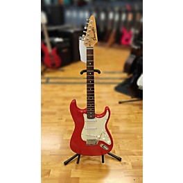 Used Starcaster by Fender Used Starcaster By Fender S1 Red Solid Body Electric Guitar