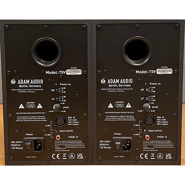 Used ADAM Audio T5V Pair Powered Monitor