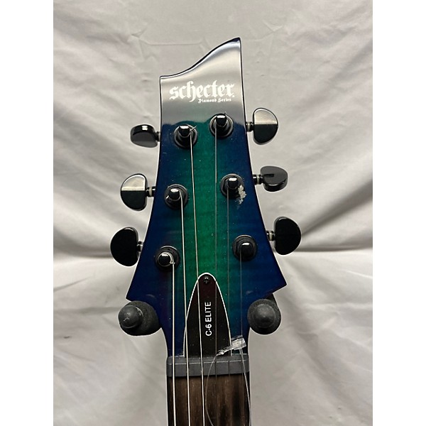 Used Schecter Guitar Research Used Schecter Guitar Research C6 ELITE Turqoise Solid Body Electric Guitar