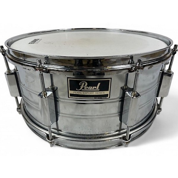 Used Pearl 6X14 Export Series Drum Chrome Silver