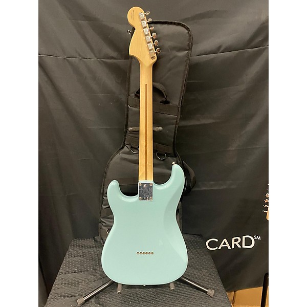 Used Fender Used Fender Tom Delonge Stratocaster Daphne Blue Solid Body Electric Guitar