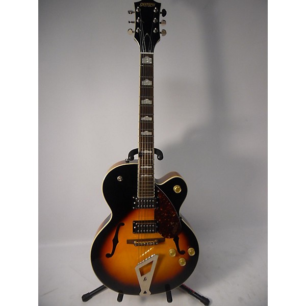 Used Gretsch Guitars Used Gretsch Guitars G2420 Streamliner Aged Brooklyn Burst Hollow Body Electric Guitar