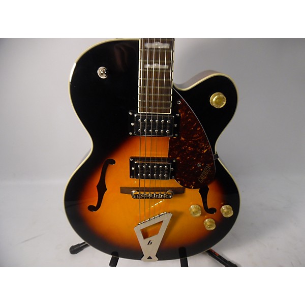 Used Gretsch Guitars Used Gretsch Guitars G2420 Streamliner Aged Brooklyn Burst Hollow Body Electric Guitar