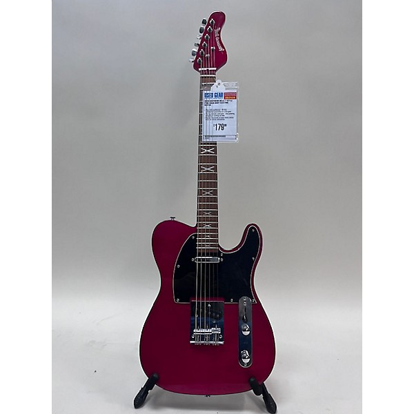 Used Southern Belle Used Southern Belle T-style Pink Solid Body Electric Guitar