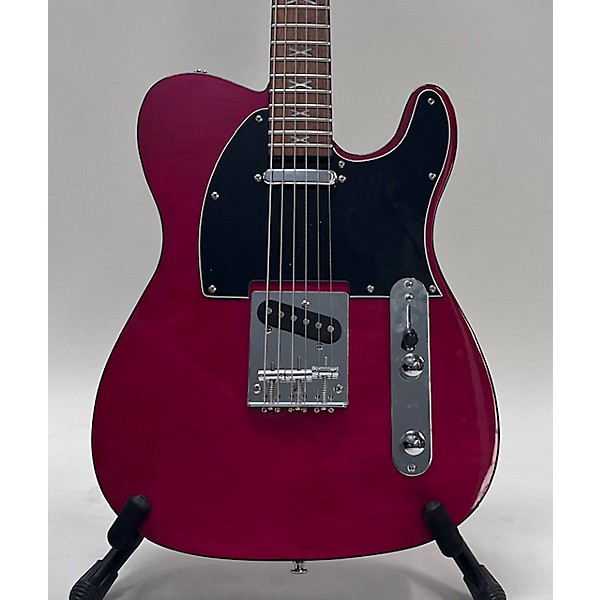 Used Southern Belle Used Southern Belle T-style Pink Solid Body Electric Guitar