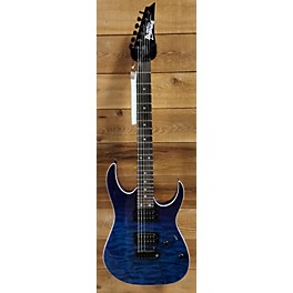 Used Ibanez Used Ibanez GRG120QASP Blue Sapphire Solid Body Electric Guitar