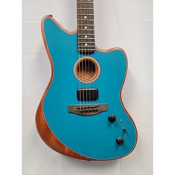 Used Fender Used Fender Acoustasonic Jazzmaster Ocean Turquoise Acoustic Electric Guitar