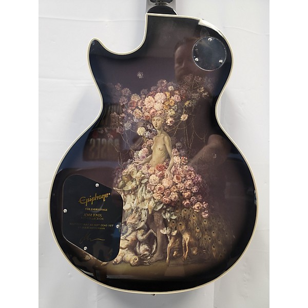 Used Epiphone Adam Jones Les Paul Custom Art Collection "Not Dead Yet" By Julie Heffernan Solid Body Electric Guitar