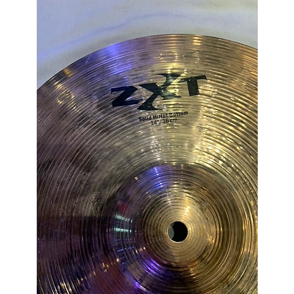 Used Zildjian Used Zildjian 14in ZXT Solid Hi Hat Bottom Cymbal