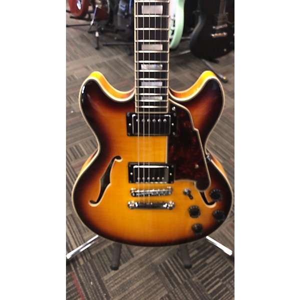 Used D'Angelico Used D'Angelico Mini DC Vintage Sunburst Hollow Body Electric Guitar