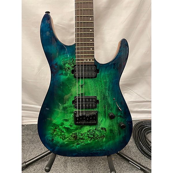 Used Schecter Guitar Research Used Schecter Guitar Research Cr6 Aqua Burst Solid Body Electric Guitar