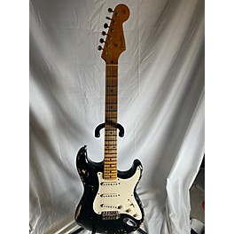 Used Fender Used Fender Custom Shop 1957 Stratocaster Heavy Relic Black Solid Body Electric Guitar