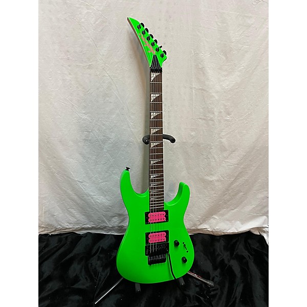 Used Jackson Used Jackson DK2 Dinky Neon Green Solid Body Electric Guitar