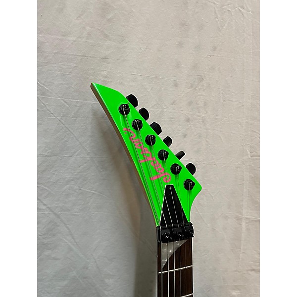 Used Jackson Used Jackson DK2 Dinky Neon Green Solid Body Electric Guitar