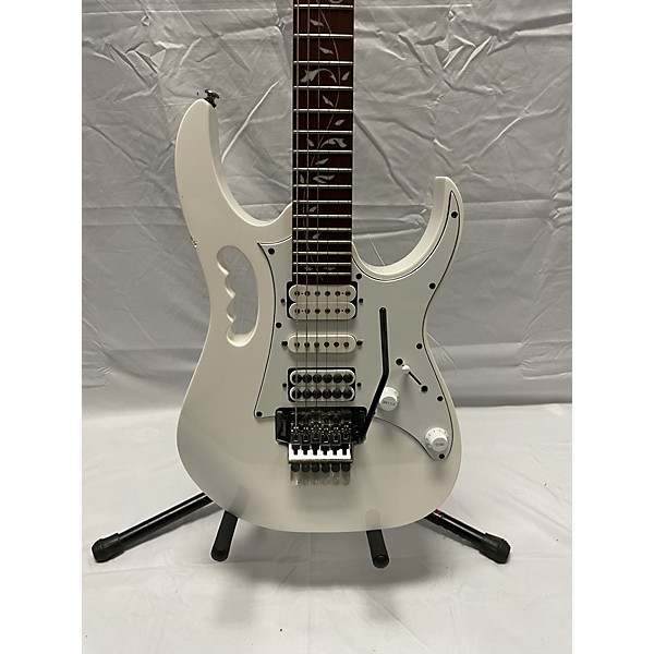 Used Ibanez Used Ibanez JEMJR White Solid Body Electric Guitar