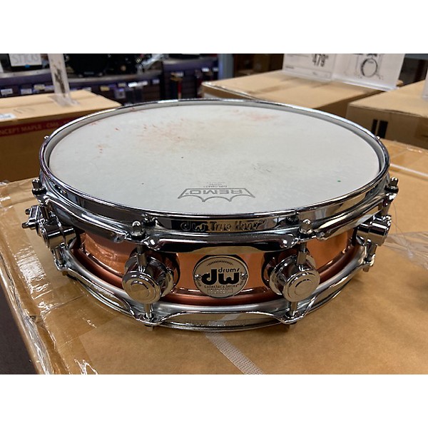 Used DW Used DW 14X4 SNARE POLISHED COPPER COLLECTORS Drum