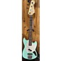 Used Fender American Performer Mustang Bass Surf Green Electric Bass Guitar thumbnail