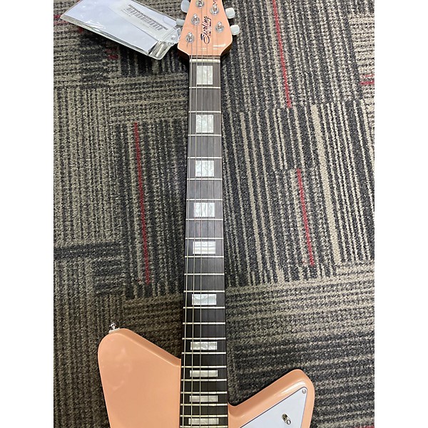 Used Sterling by Music Man Used Sterling By Music Man MARIPOSA Pink Solid Body Electric Guitar