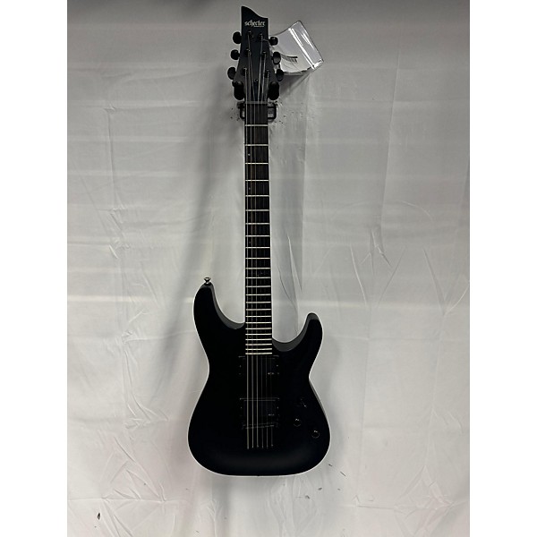 Used Schecter Guitar Research Used Schecter Guitar Research C1 Platinum BLACKOUT Black Solid Body Electric Guitar