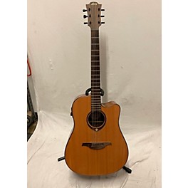 Used Lag Guitars Used Lag Guitars T400DCE Natural Acoustic Guitar