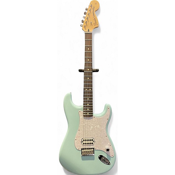 Used Fender Tom Delonge Stratocaster With Invader SH8 Pickup Daphne Blue Solid Body Electric Guitar