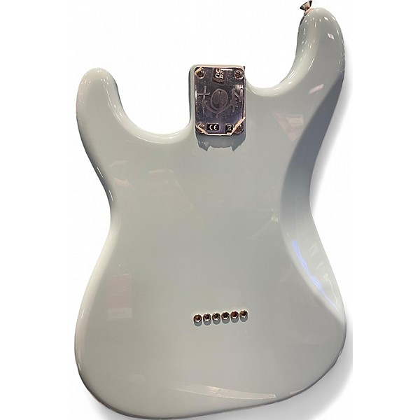 Used Fender Tom Delonge Stratocaster With Invader SH8 Pickup Daphne Blue Solid Body Electric Guitar