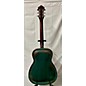 Used Recording King RM-997-VG Swamp Dog Metal Body Resonator Style-0 Distressed Vintage Green Acoustic Guitar