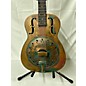 Used Recording King RM-997-VG Swamp Dog Metal Body Resonator Style-0 Distressed Vintage Green Acoustic Guitar