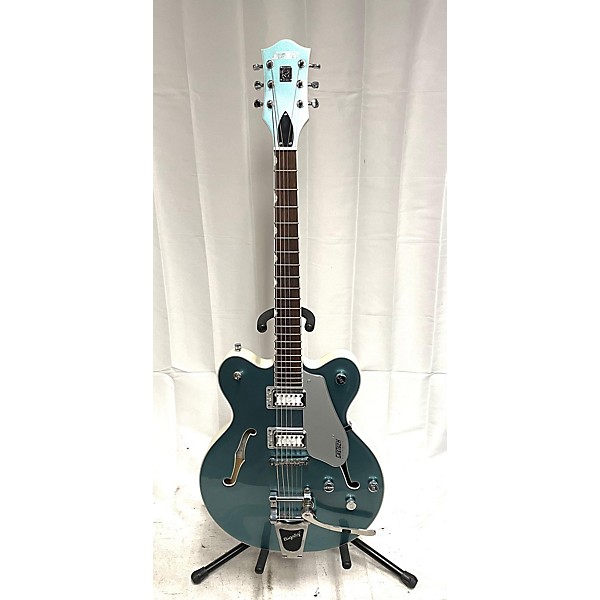 Used Gretsch Guitars Used Gretsch Guitars G5622T140 Electromatic Center Block Double Cut Bigsby 2 Tone Platinum Pearl Holl...