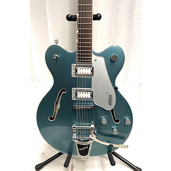 Used Gretsch Guitars Used Gretsch Guitars G5622T140 Electromatic Center Block Double Cut Bigsby 2 Tone Platinum Pearl Holl...