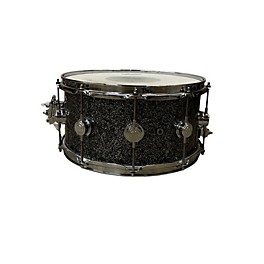 Used DW Used DW 7X14 Collector's Series Maple Standard Snare Drum Black Galaxy