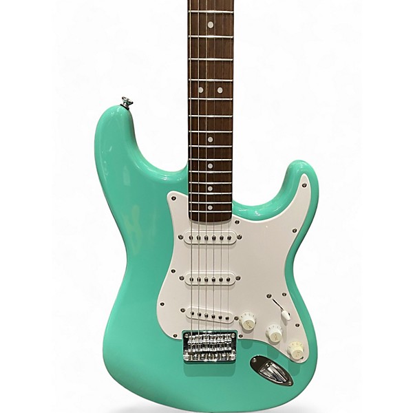 Used Squier Used Squier FRS Bullet Stratocaster HT Surf Green Solid Body Electric Guitar