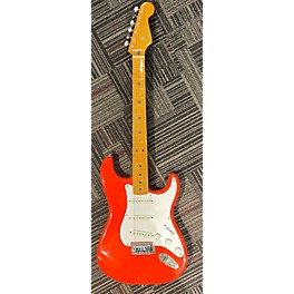 Used Squier Used Squier Classic Vibe 1950S Stratocaster Fiesta Red Solid Body Electric Guitar