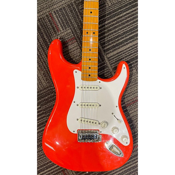 Used Squier Used Squier Classic Vibe 1950S Stratocaster Fiesta Red Solid Body Electric Guitar