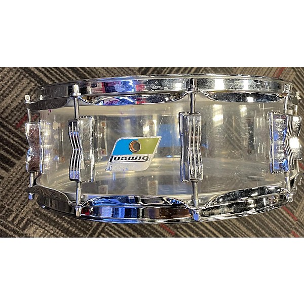 Used Ludwig Used Ludwig 14X5  Vistalite Snare Drum Clear