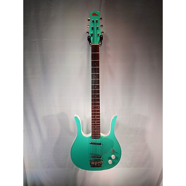 Vintage Vintage 1991 Jerry Jones Longhorn Bass VI Seafoam Green Electric Bass Guitar