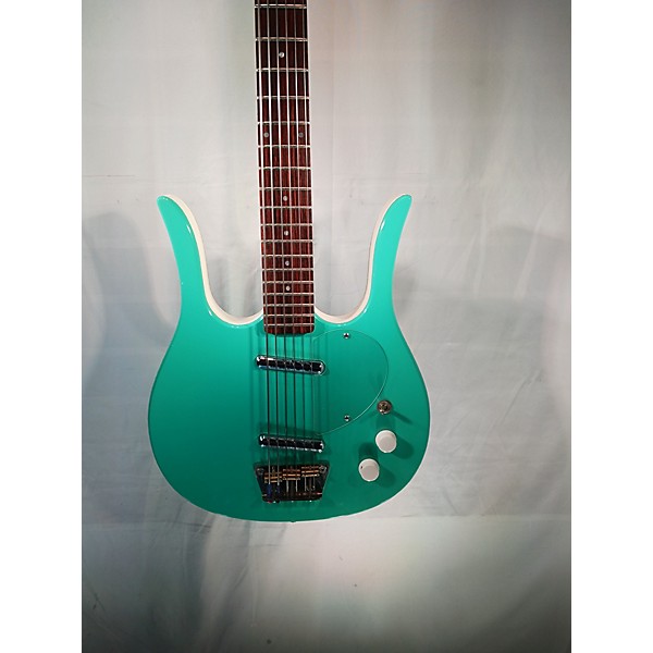 Vintage Vintage 1991 Jerry Jones Longhorn Bass VI Seafoam Green Electric Bass Guitar