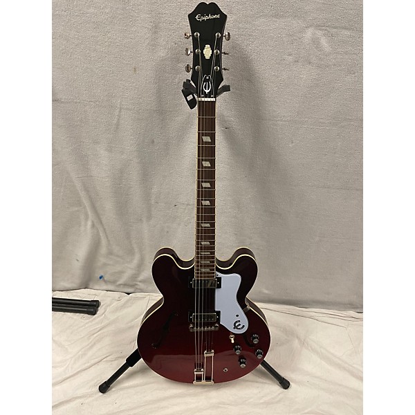 Used Epiphone Used Epiphone RIVIERA Wine Red Hollow Body Electric Guitar