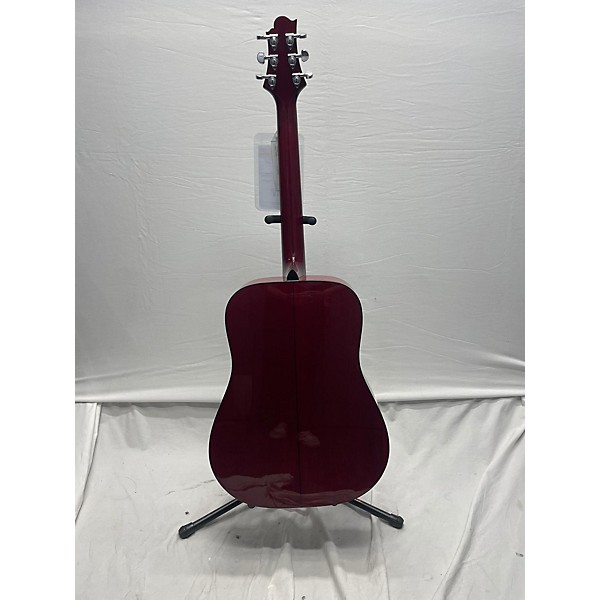 Used Greg Bennett Design by Samick Used Greg Bennett Design By Samick D-1/wR Candy Apple Red Acoustic Guitar