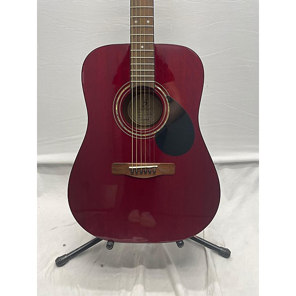 Used Greg Bennett Design by Samick Used Greg Bennett Design By Samick D-1/wR Candy Apple Red Acoustic Guitar