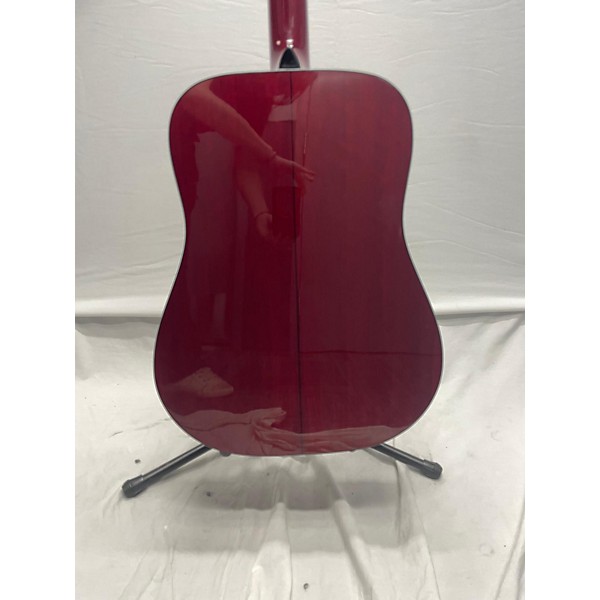 Used Greg Bennett Design by Samick Used Greg Bennett Design By Samick D-1/wR Candy Apple Red Acoustic Guitar