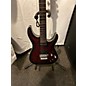 Used Schecter Guitar Research Used Schecter Guitar Research C1 Platinum FR Sustainiac Crimson Red Burst Solid Body Electri...