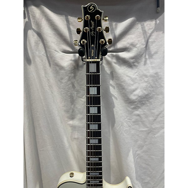 Used Greg Bennett Design by Samick Used 2004 Greg Bennett Design By Samick RL4 Pearl White Hollow Body Electric Guitar