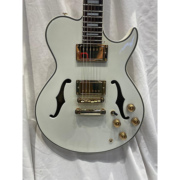 Used Greg Bennett Design by Samick Used 2004 Greg Bennett Design By Samick RL4 Pearl White Hollow Body Electric Guitar