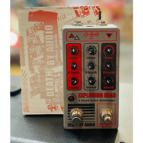 Used Death By Audio EXPLODING HEAD 3 HEAD ECHO DESTROYER Effect Pedal