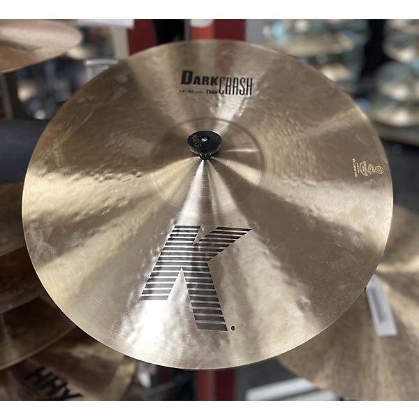 Used Zildjian 18in K Custom Dark Crash Cymbal