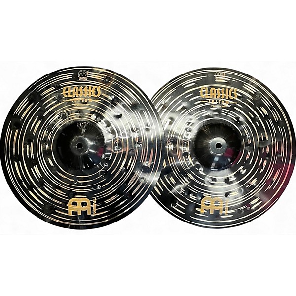 Used MEINL 14in Classics Custom Trash Hi Hats Cymbal,Specials : American Fashion Style Bags On Sale